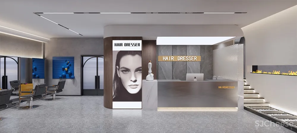 人家这才叫发廊,你那只能叫理发店 灵想装饰