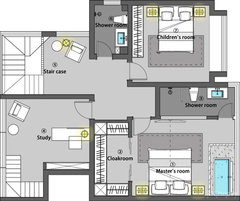 维也纳森林——260㎡现代简约风 原木色系住宅 郑鑫源