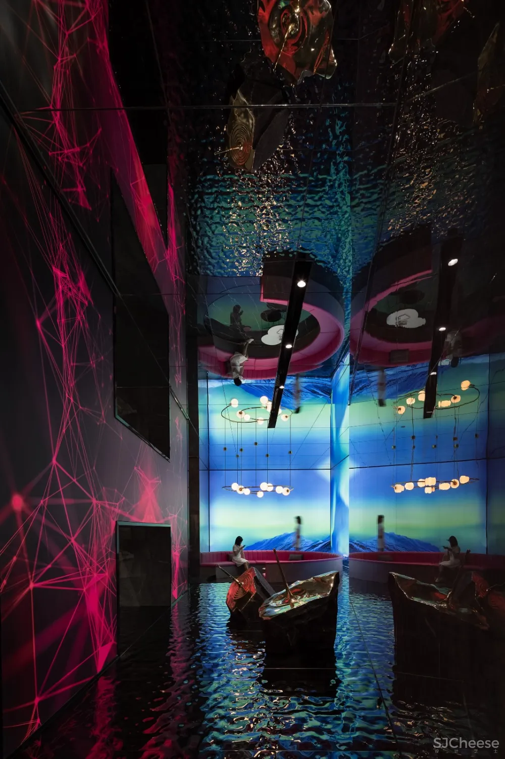 汇亚陶瓷总部展厅:让空间在自由中流淌 拓维设计