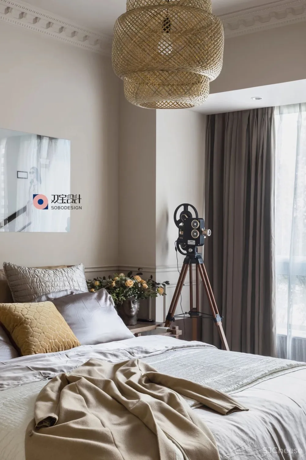 满满艺术复古风,她的家装扮得戏剧感十足 双宝设计