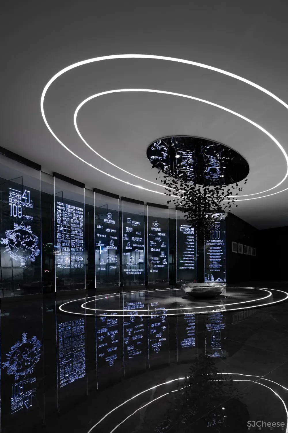 汇亚陶瓷总部展厅:让空间在自由中流淌 拓维设计