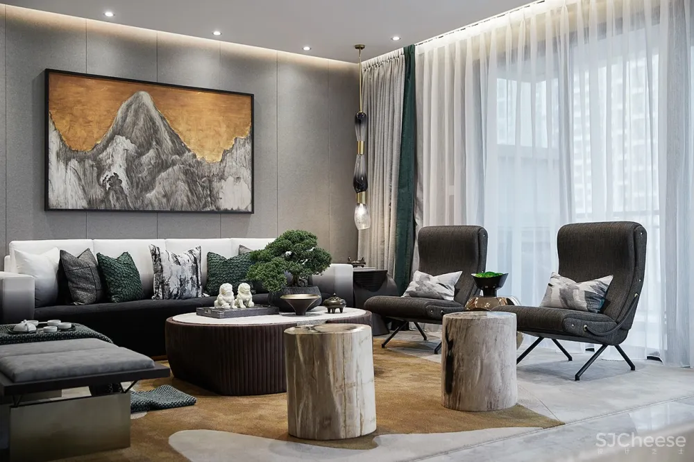 189㎡现代都市样板间，非凡气质的至臻格调！ 史南桥