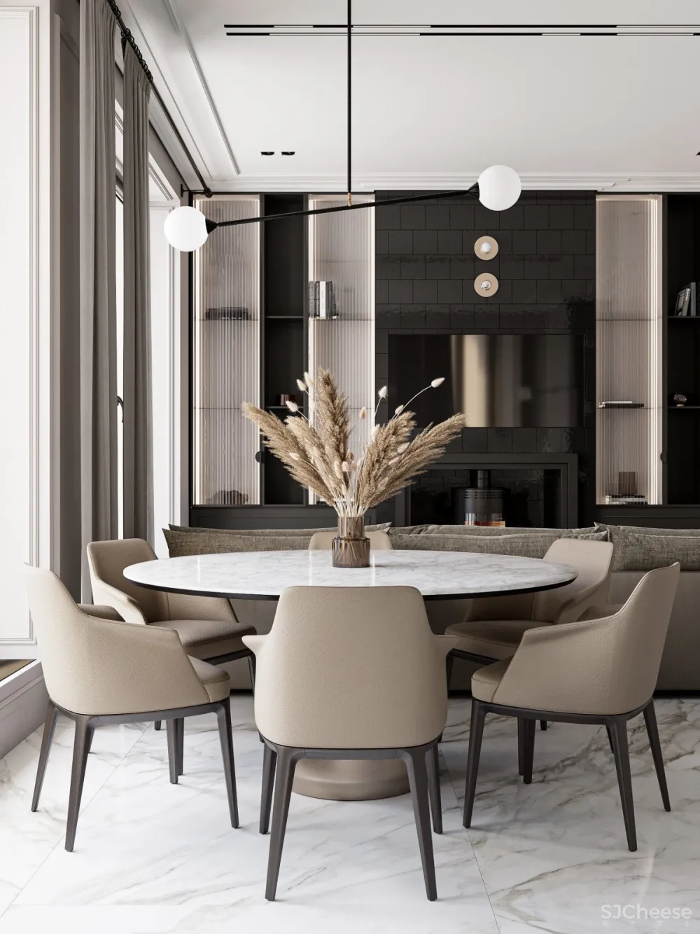 Quadro Room | Park Avenue , 丰富的建筑体系