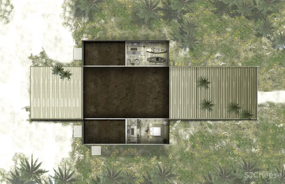 巴哈马沙丘上的面朝大海的优雅住宅 Oppenheim Architecture