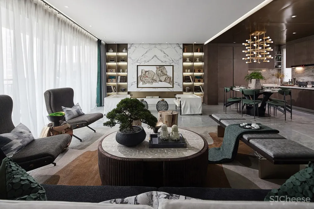 189㎡现代都市样板间，非凡气质的至臻格调！ 史南桥