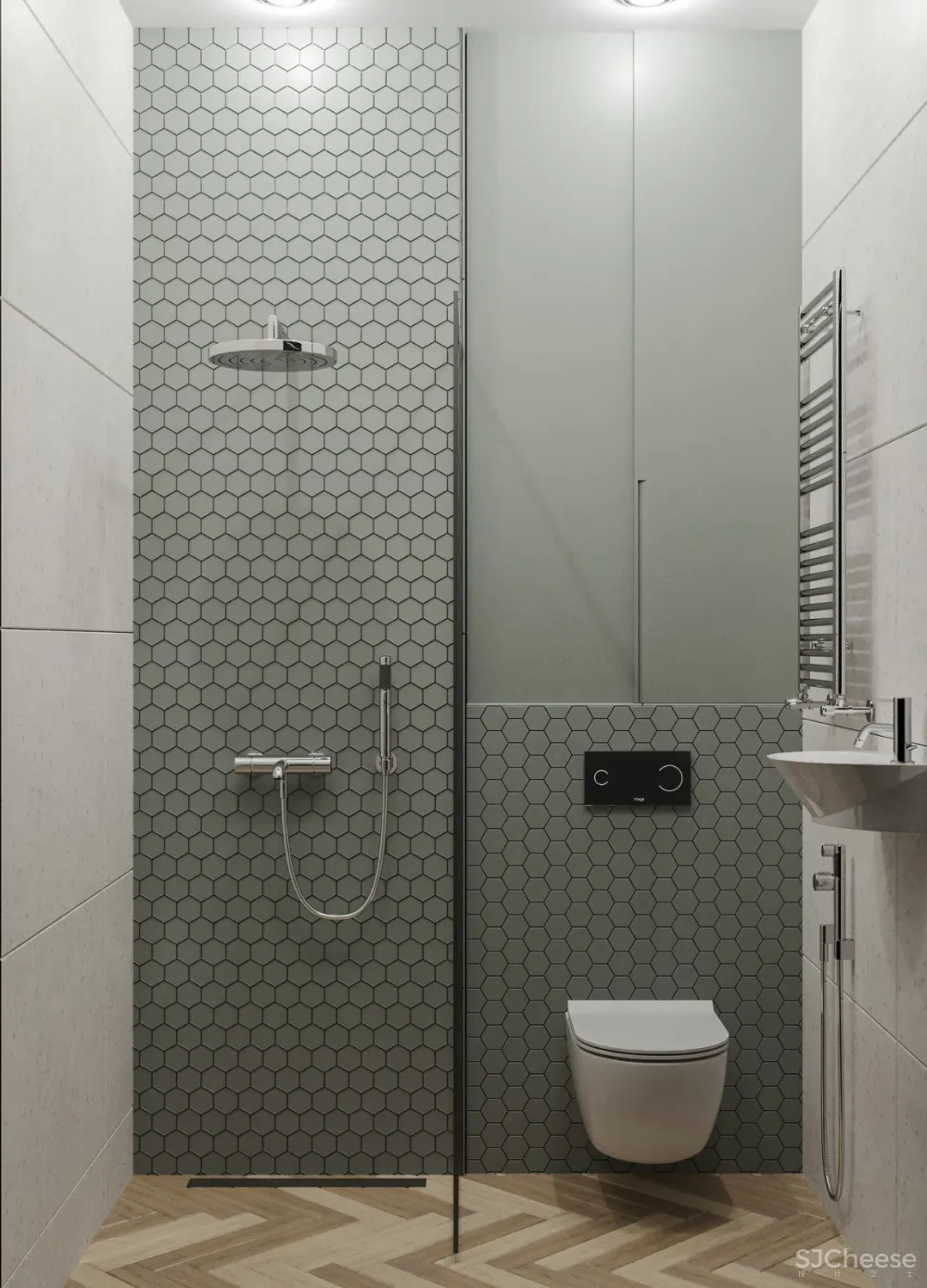 现代居所遇上斯堪的纳维亚元素，满满的精致感