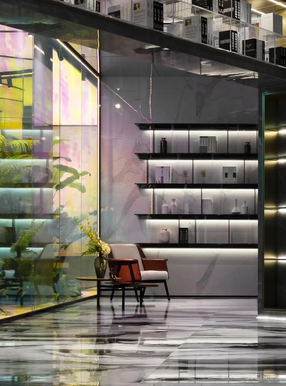 汇亚陶瓷总部展厅:让空间在自由中流淌 拓维设计