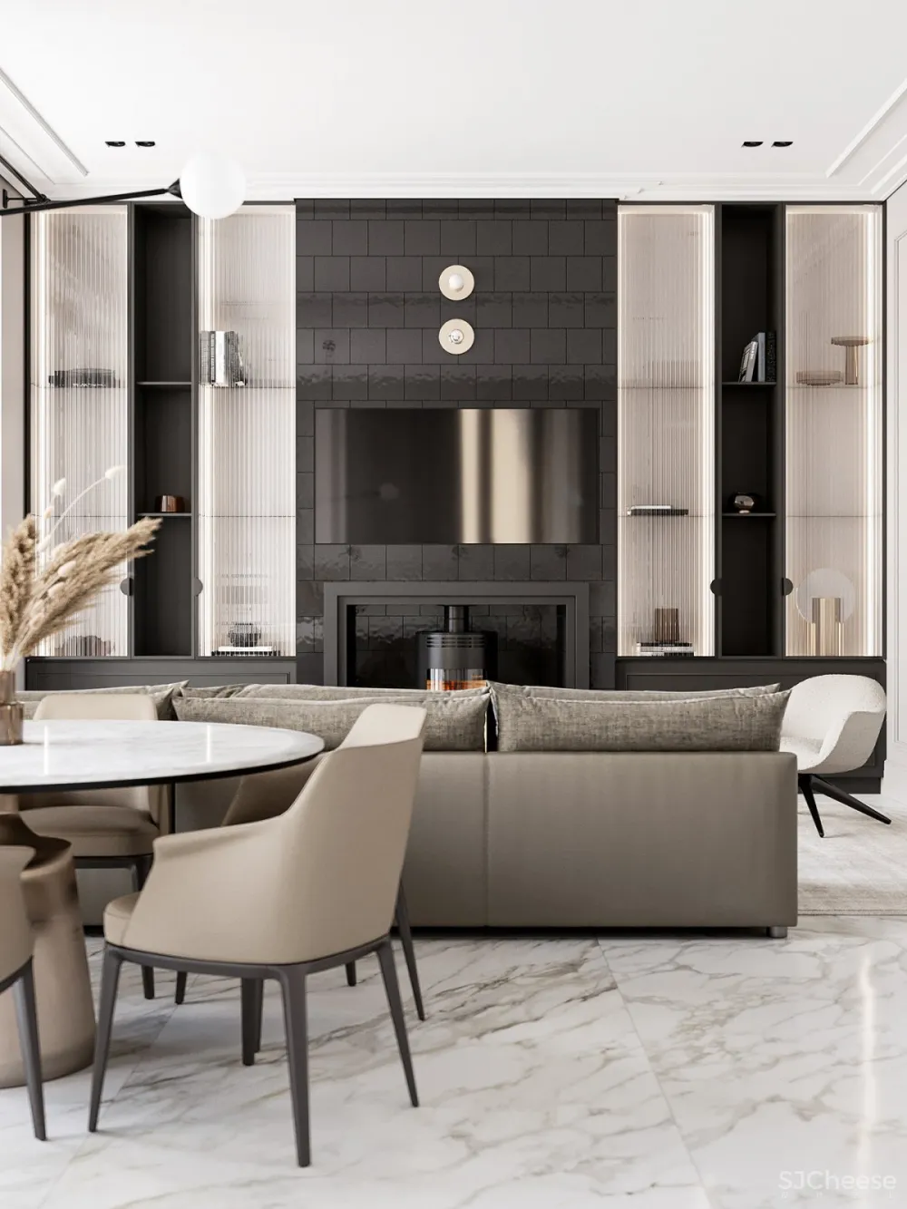 Quadro Room | Park Avenue , 丰富的建筑体系