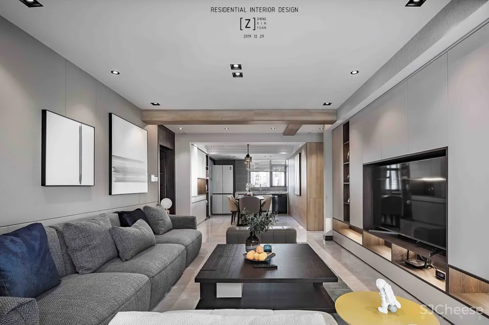 维也纳森林——260㎡现代简约风 原木色系住宅 郑鑫源