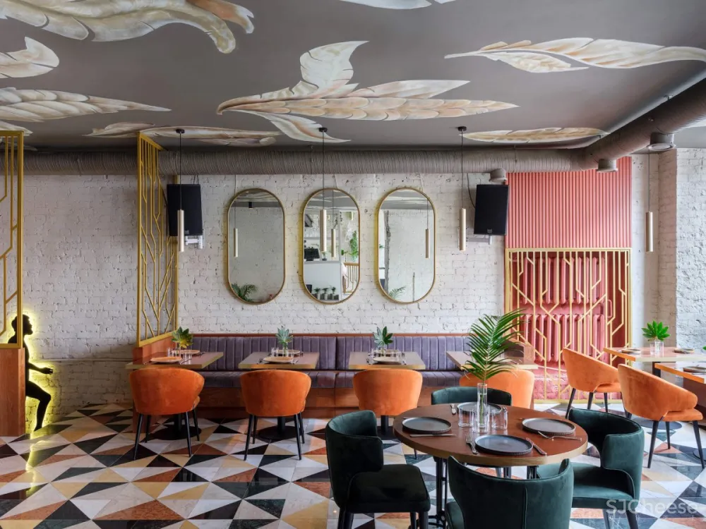 Anastasia Kasparyan | Sapiens餐厅 , 明亮多彩的餐饮空间