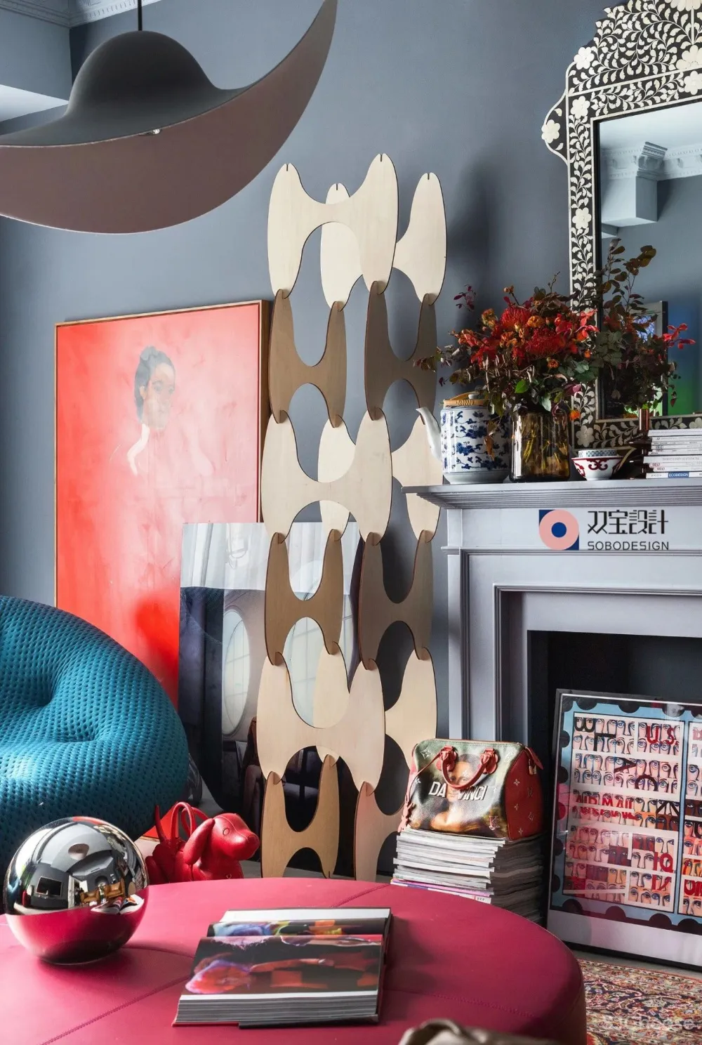 满满艺术复古风,她的家装扮得戏剧感十足 双宝设计