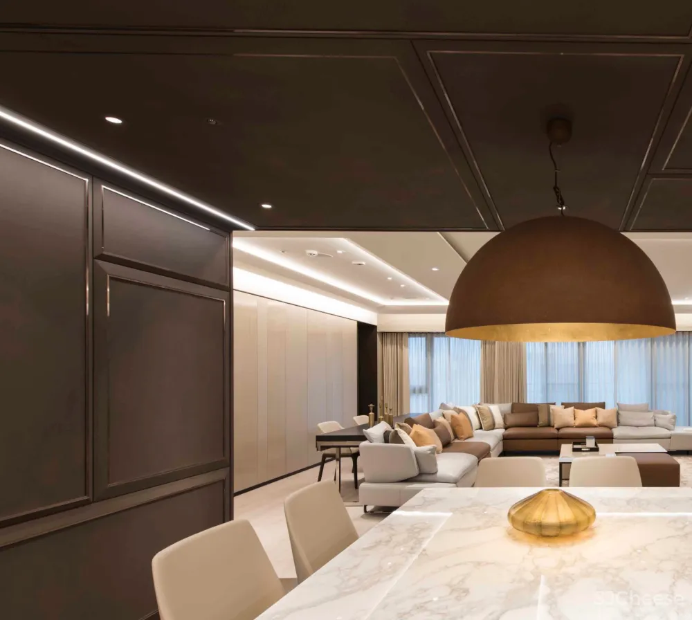 300㎡精致优雅的现代住宅设计 城市室内设计