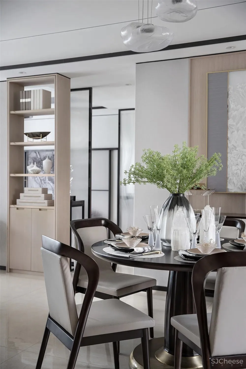 143m2新中式样板间，东方的现代艺韵 品辰设计