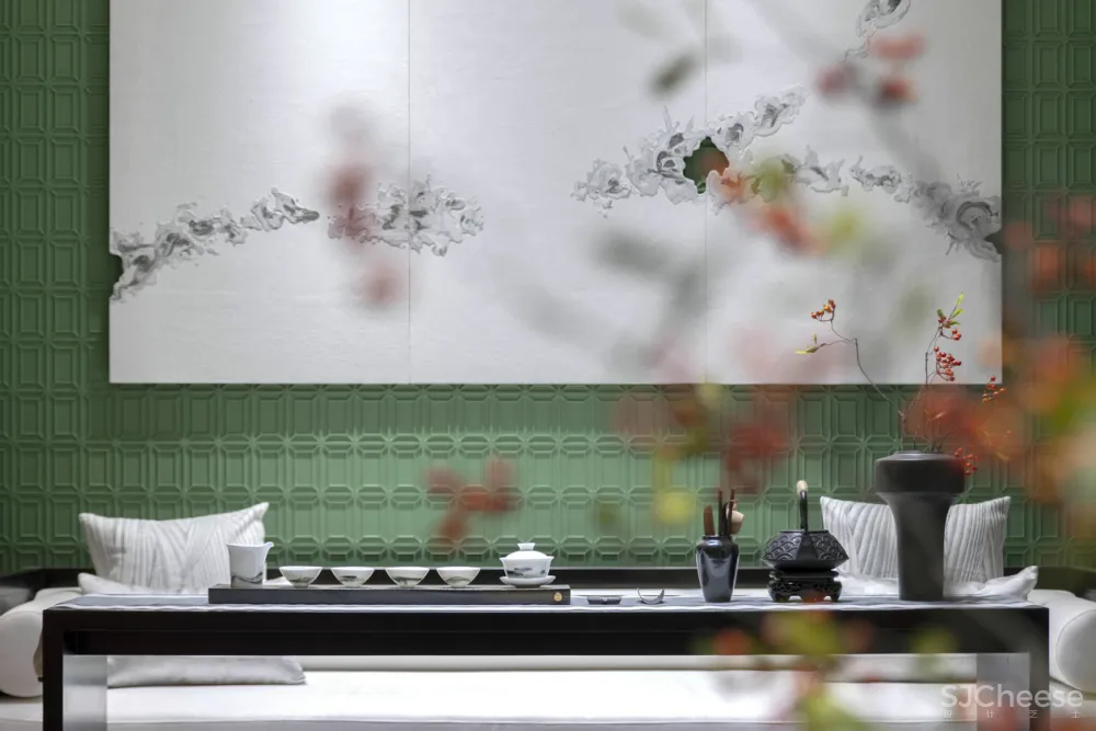 时代君悦府样板间01户型——新中式的质感，中国式的优雅奢华！ 道胜设计