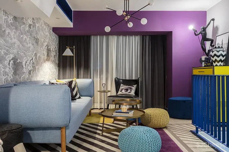 借由色彩和几何美学,构建风格多元化的设计工作室 成都锦上空间装饰设计公司