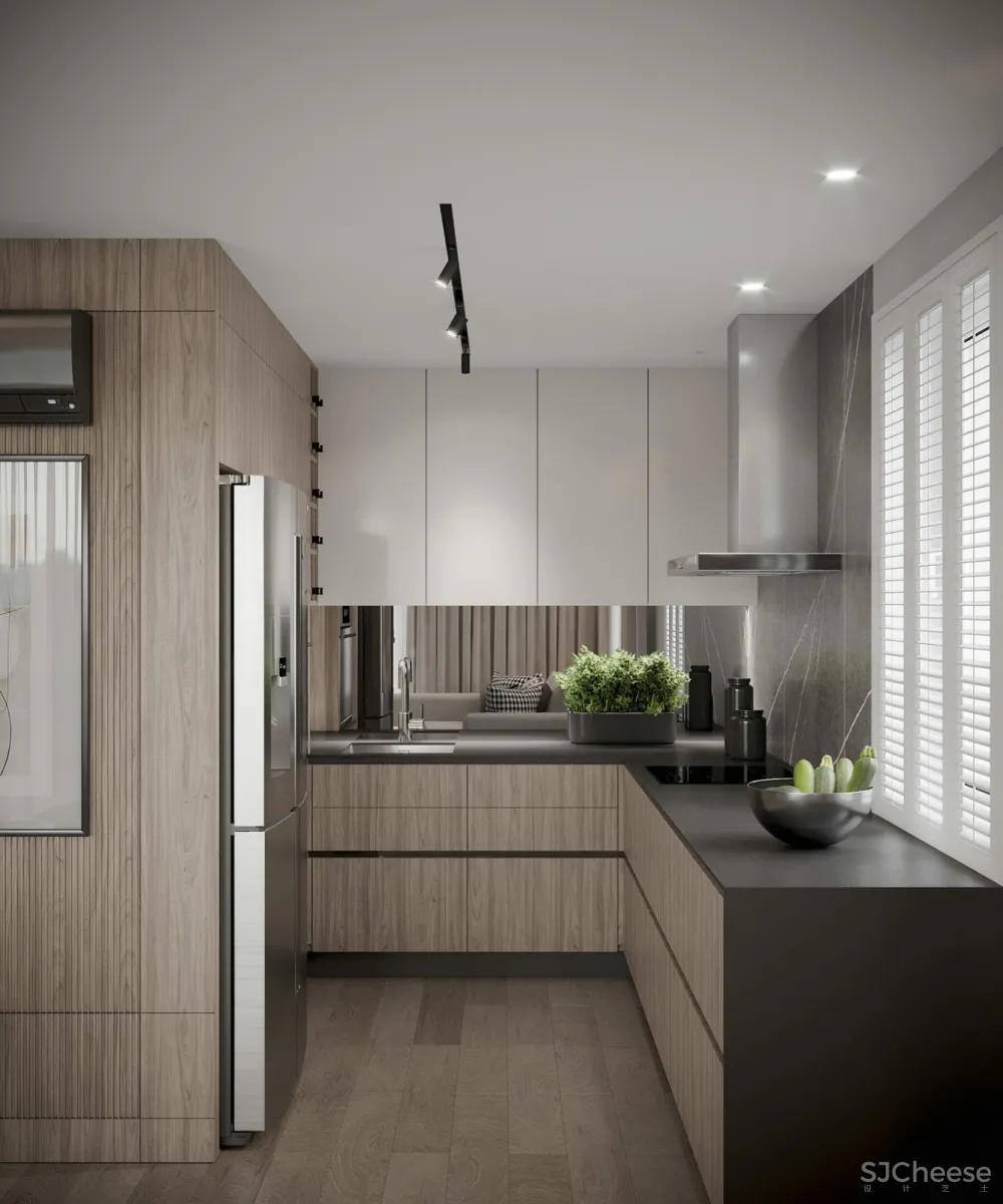 大理石的质感遇上精致极简白，品味油然而生！