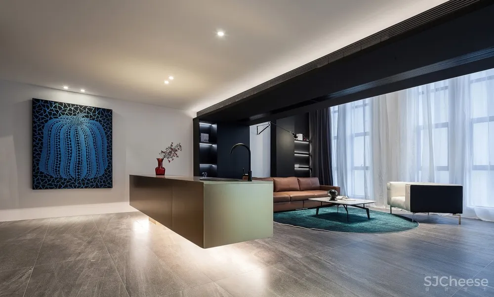 115㎡高级黑 奢华金精致住宅 上衍(莆田)室内设计空间