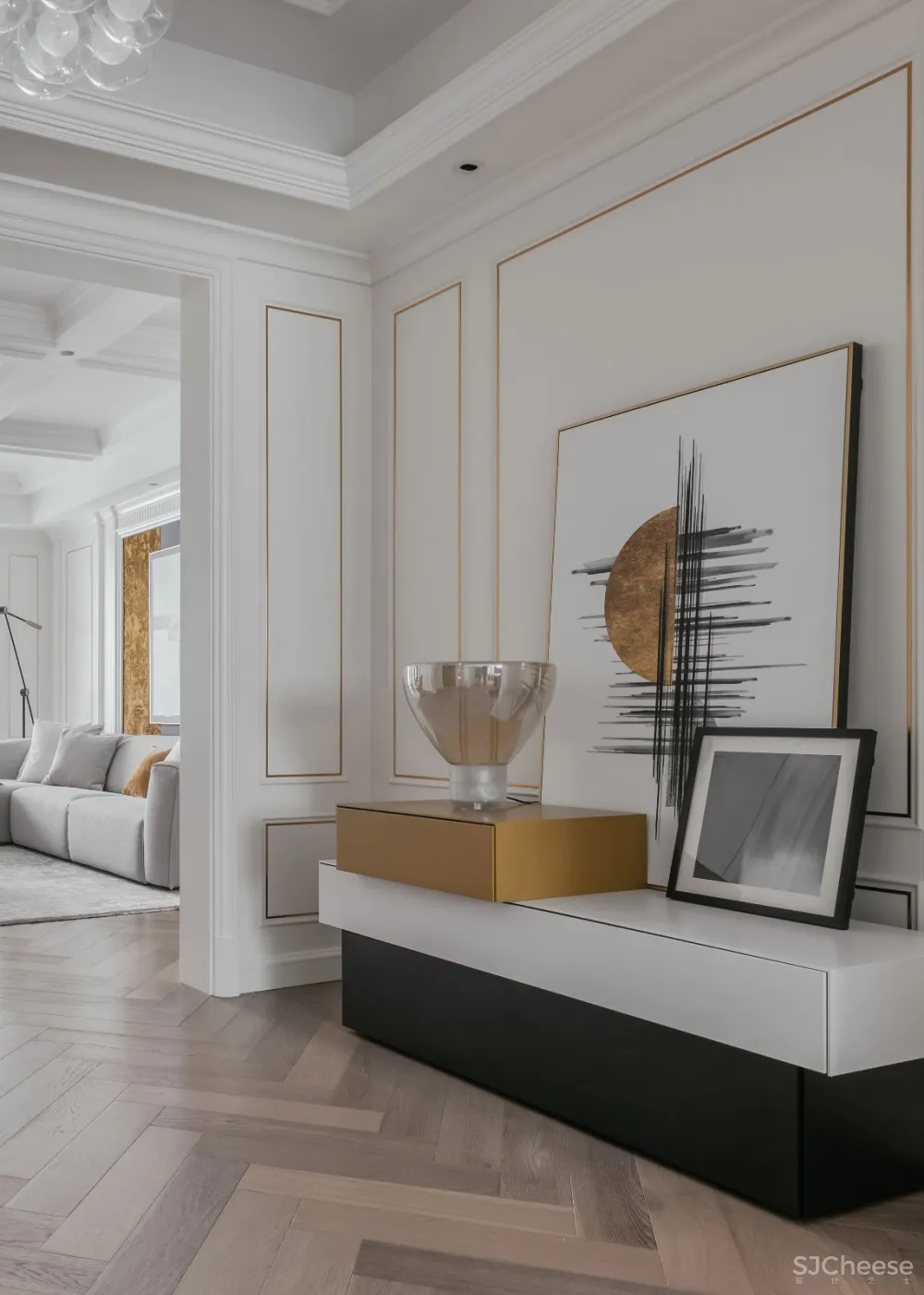 185㎡精致轻奢住宅，兼具时尚与艺术的优雅气质! 牧杉空间设计