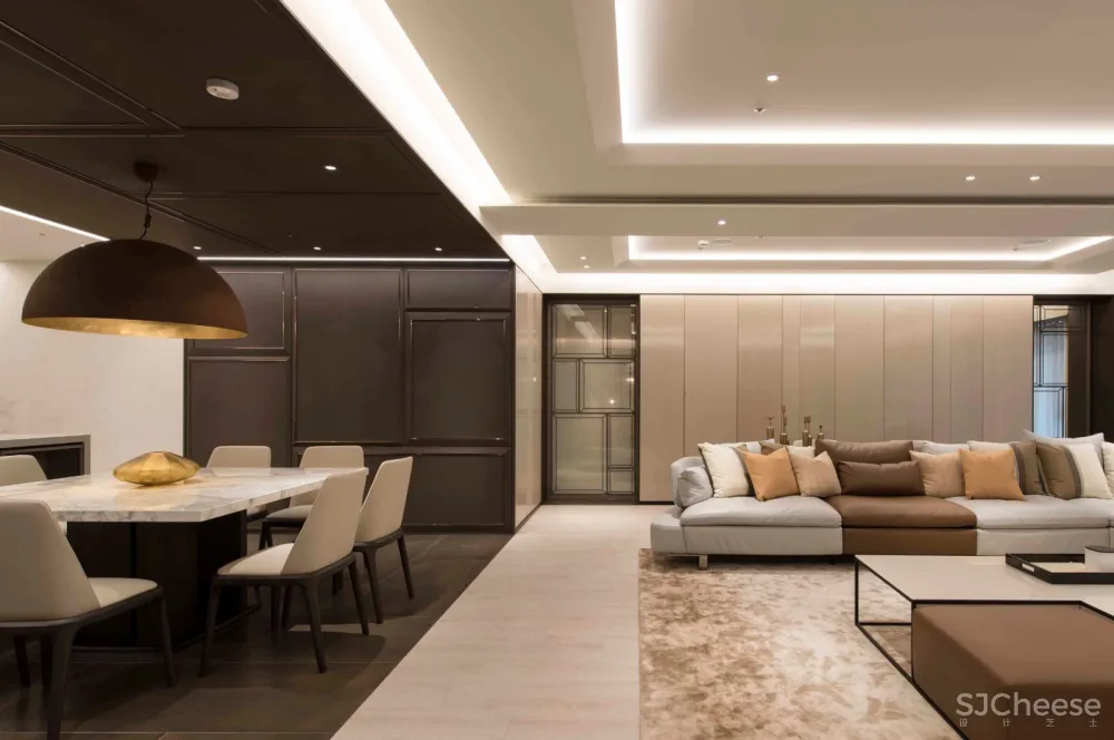 300㎡精致优雅的现代住宅设计 城市室内设计