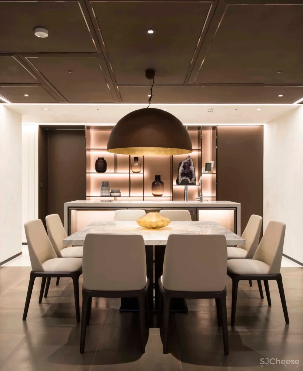 300㎡精致优雅的现代住宅设计 城市室内设计