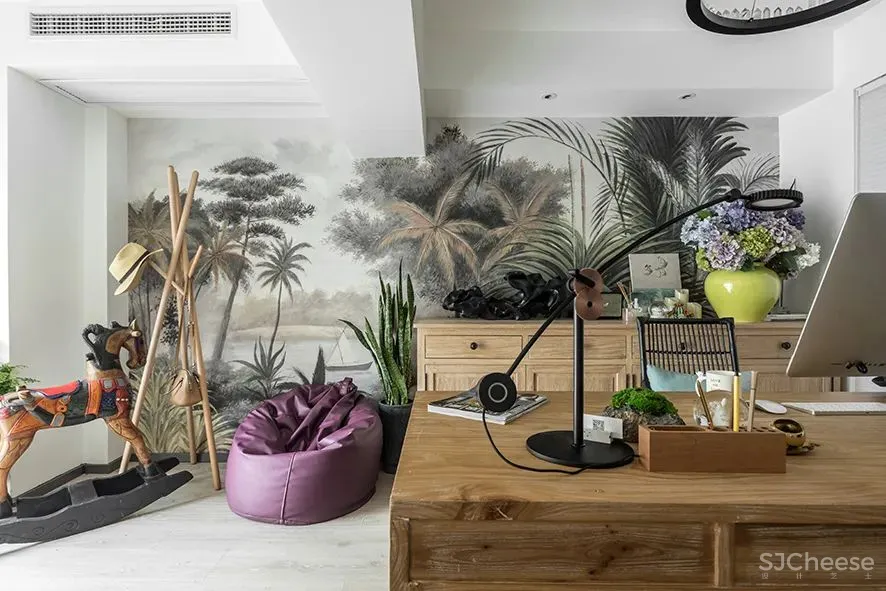 借由色彩和几何美学,构建风格多元化的设计工作室 成都锦上空间装饰设计公司