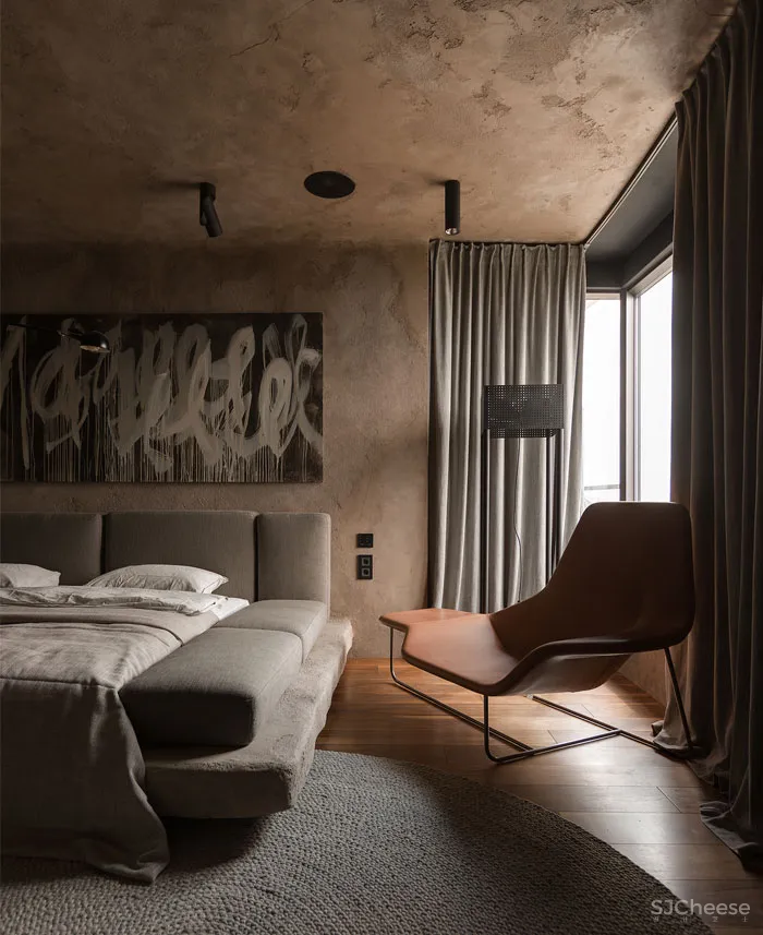 简约单身公寓,让生活充满质感而不受束缚 Sergey Makhno Architects