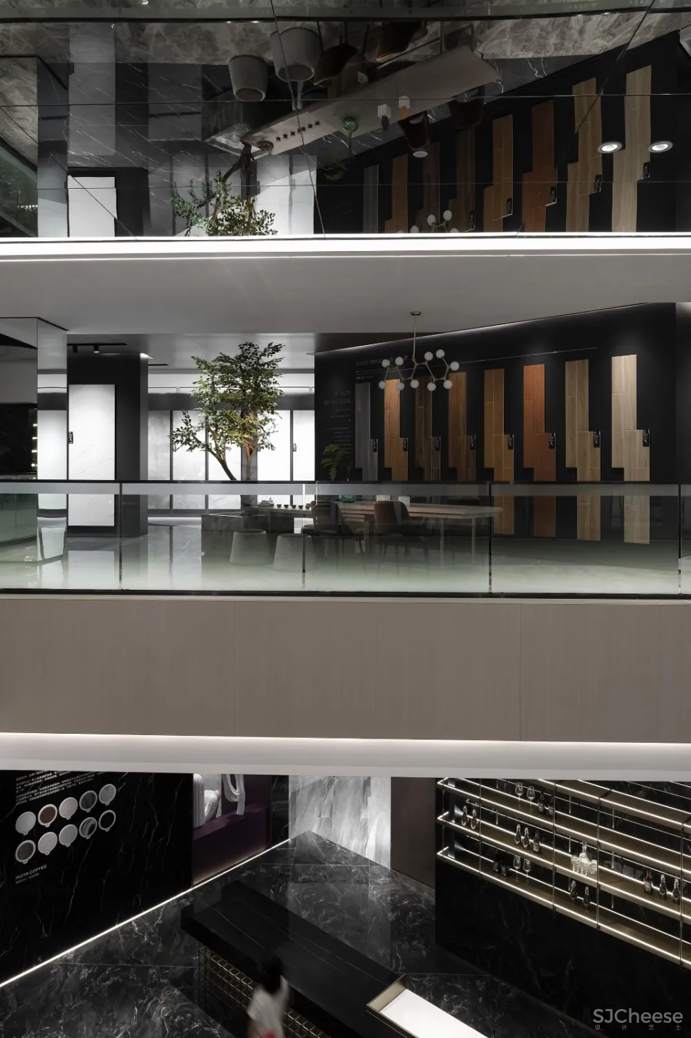 汇亚陶瓷总部展厅:让空间在自由中流淌 拓维设计