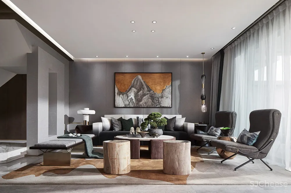 189㎡现代都市样板间，非凡气质的至臻格调！ 史南桥