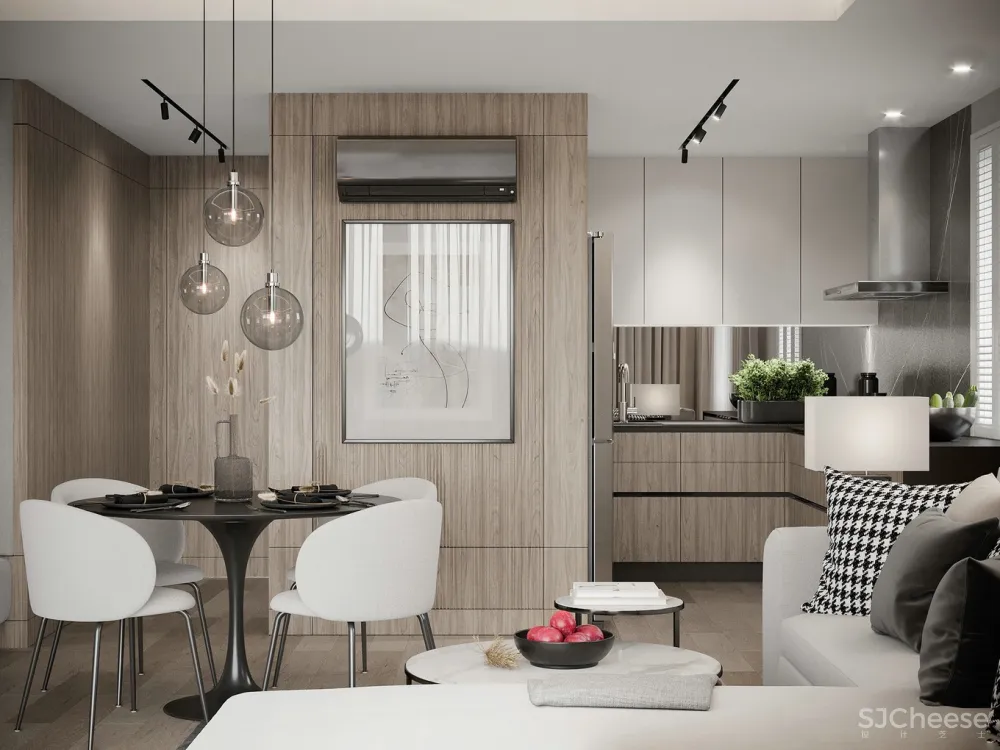 大理石的质感遇上精致极简白，品味油然而生！