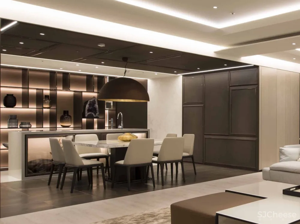 300㎡精致优雅的现代住宅设计 城市室内设计