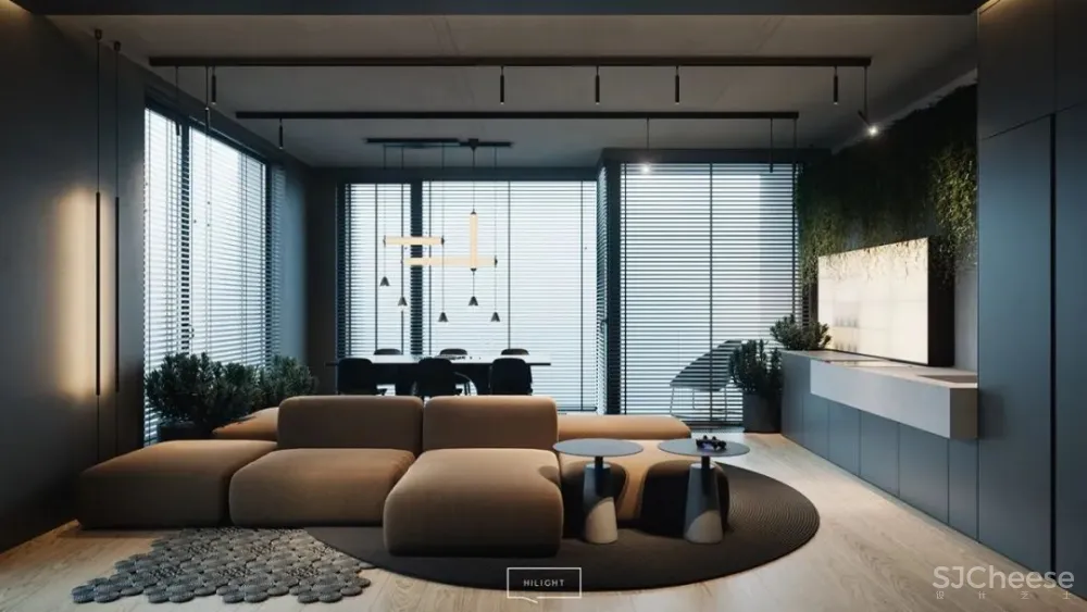 64㎡一居室，男性的雅致空间! hilight. design