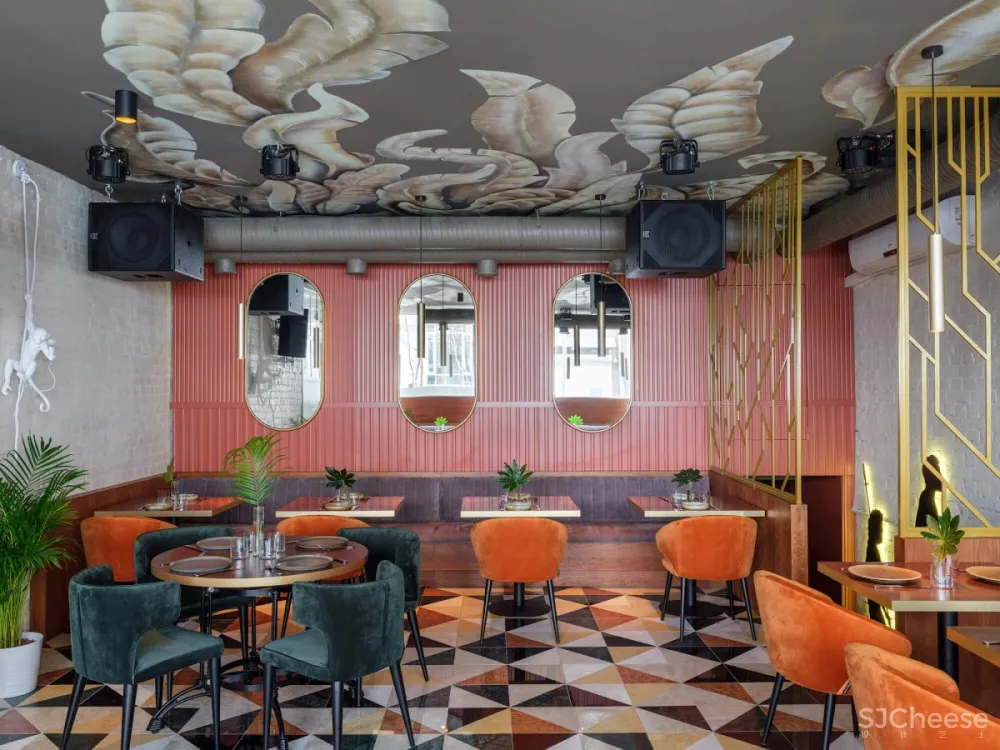 Anastasia Kasparyan | Sapiens餐厅 , 明亮多彩的餐饮空间