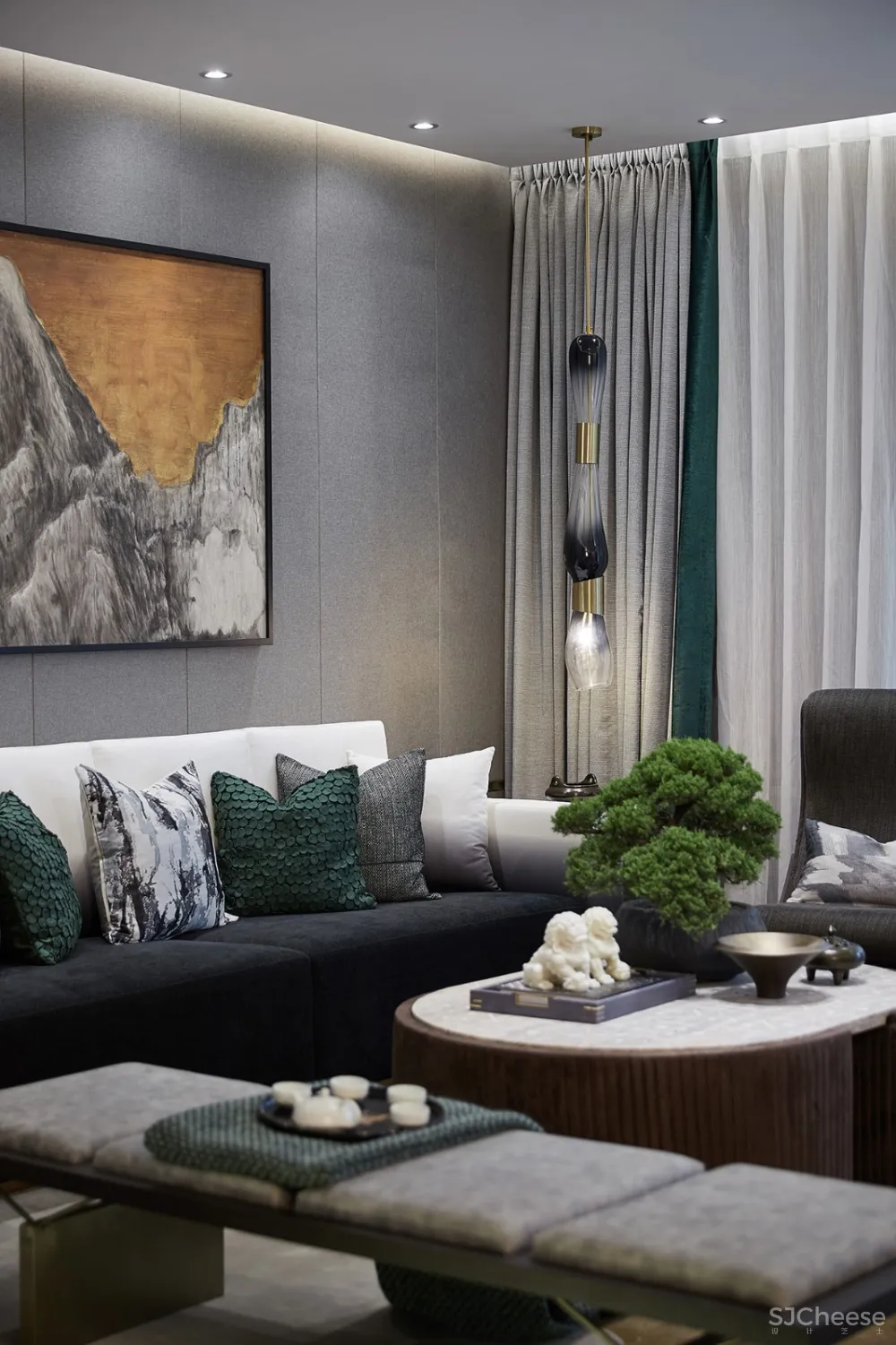 189㎡现代都市样板间，非凡气质的至臻格调！ 史南桥