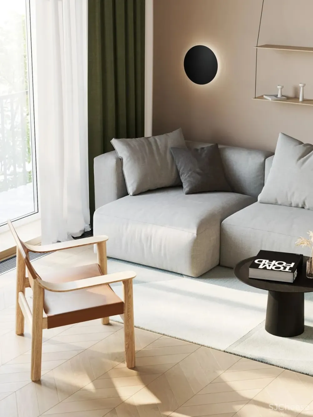 79.5㎡二居室,有格调的简约,有情怀的极致! Andrey kabanov