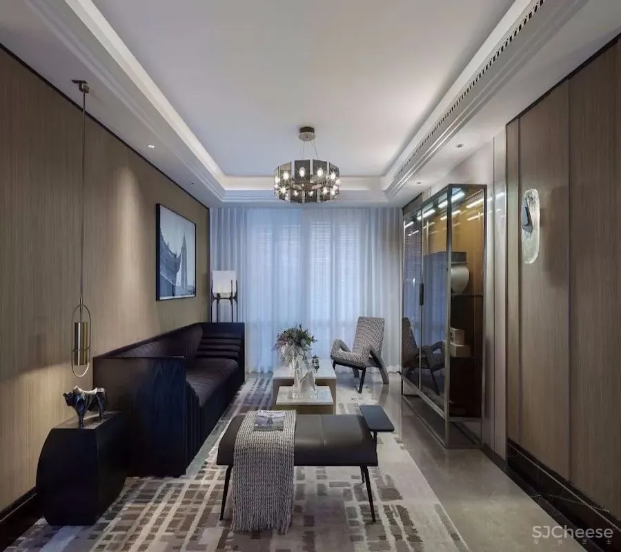 G&K桂睿诗设计丨上海复地雅园公馆：黑白摩登，人文写境