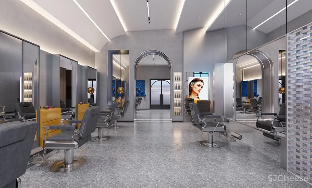 人家这才叫发廊,你那只能叫理发店 灵想装饰