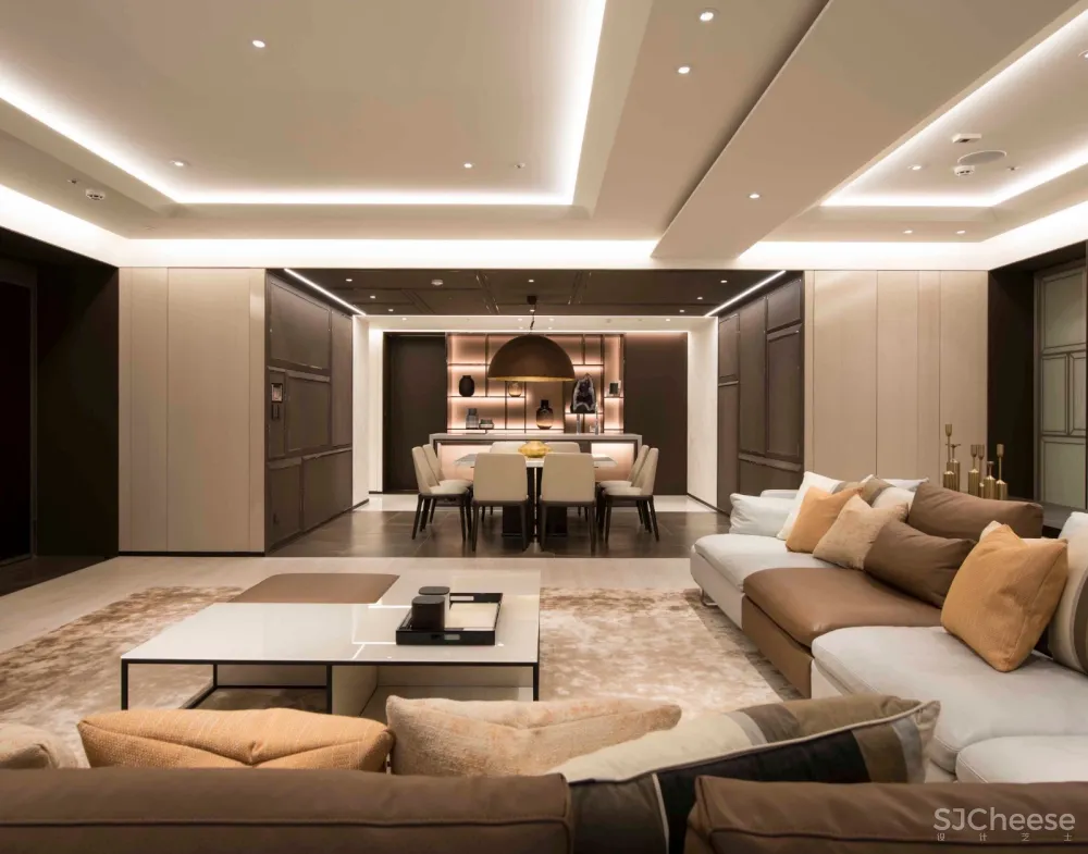 300㎡精致优雅的现代住宅设计 城市室内设计