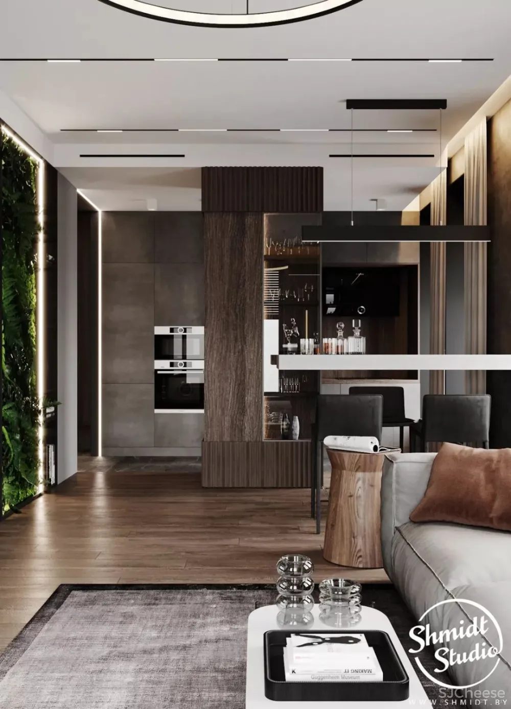 优雅时尚的高级灰 莫斯科轻奢质感住宅 Gennady Shmidt