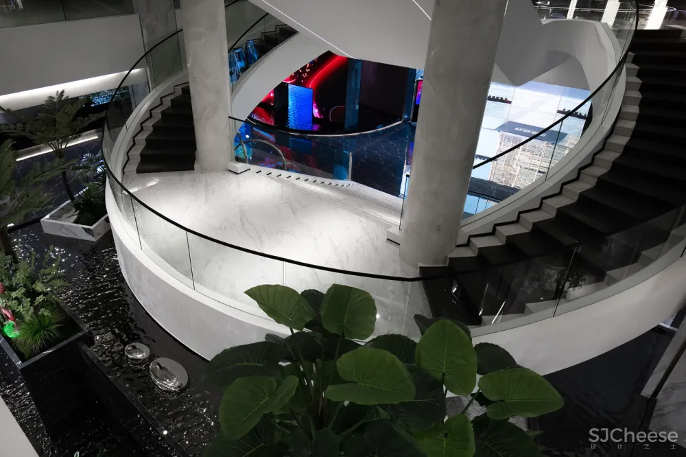 汇亚陶瓷总部展厅:让空间在自由中流淌 拓维设计