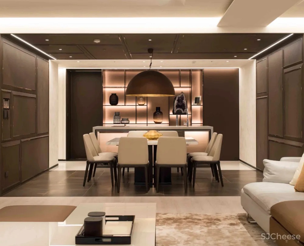 300㎡精致优雅的现代住宅设计 城市室内设计