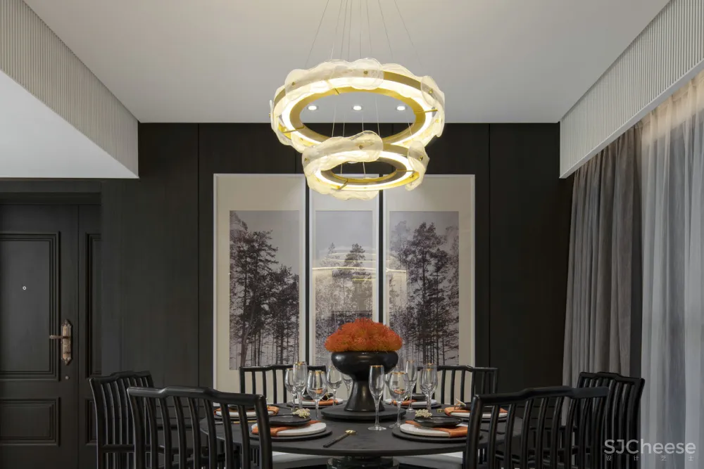 时代君悦府样板间01户型——新中式的质感，中国式的优雅奢华！ 道胜设计