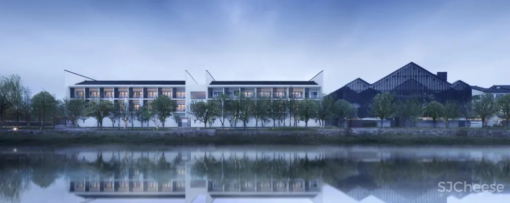 别具一格的现代酒店景观风情 水平线设计