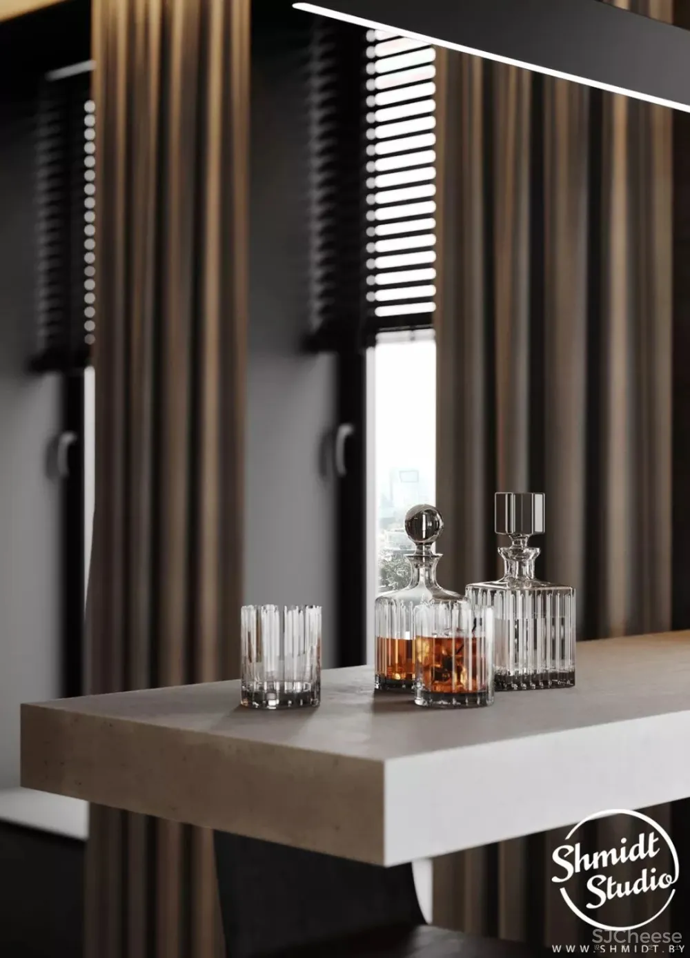 优雅时尚的高级灰 莫斯科轻奢质感住宅 Gennady Shmidt