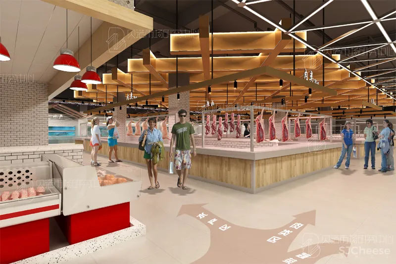 农贸市场设计一重庆好又多新农贸