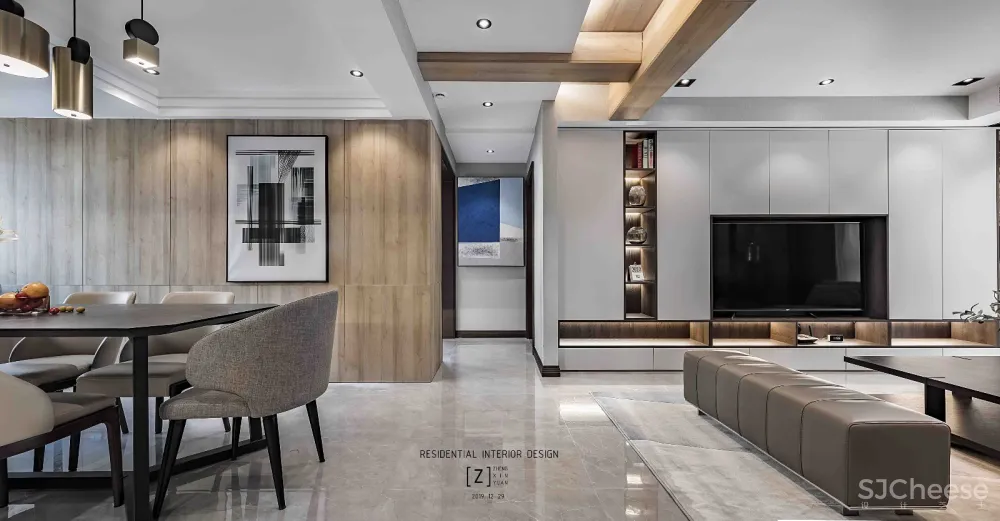 维也纳森林——260㎡现代简约风 原木色系住宅 郑鑫源