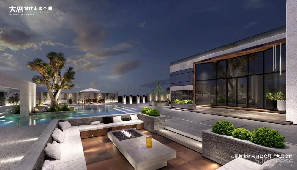大思设计2019年度作品丨别墅清水映云天