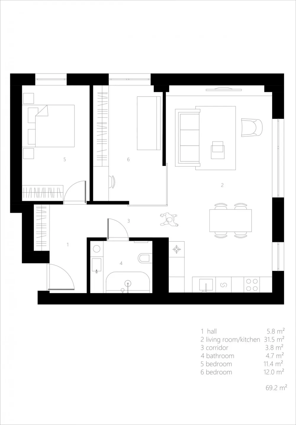 AKTA | Lvovo Apartment , 美学与功能的完美平衡
