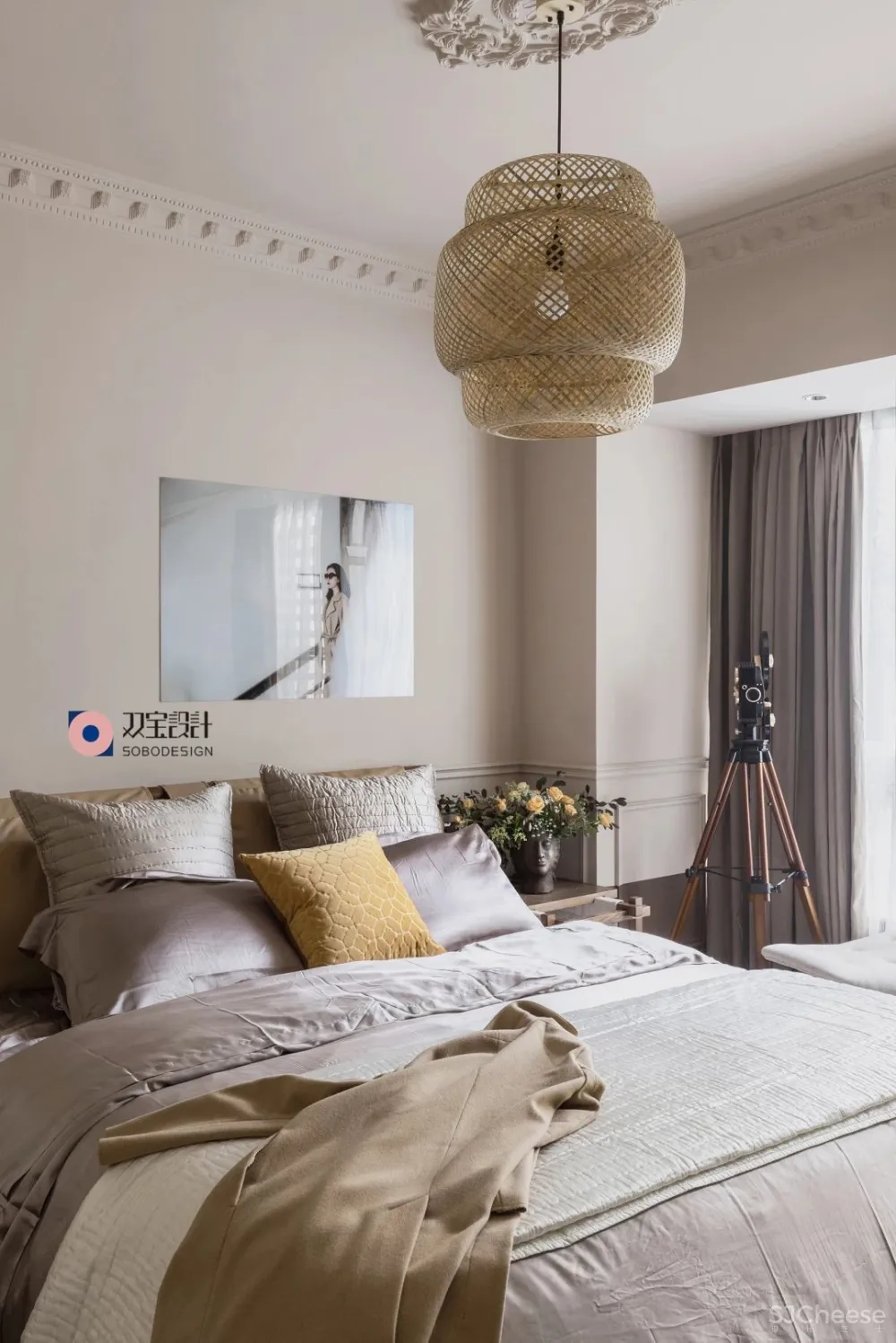 满满艺术复古风,她的家装扮得戏剧感十足 双宝设计