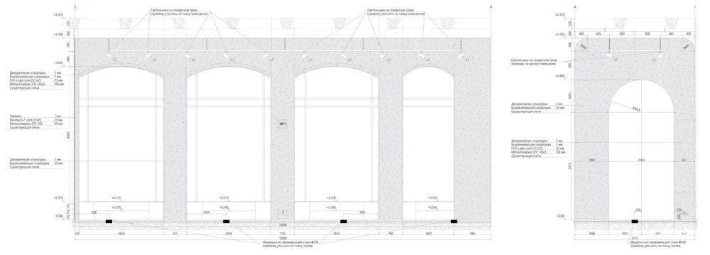 900㎡莫斯科·高端品牌RASARIO精品店设计 Architectural Bureau WALL