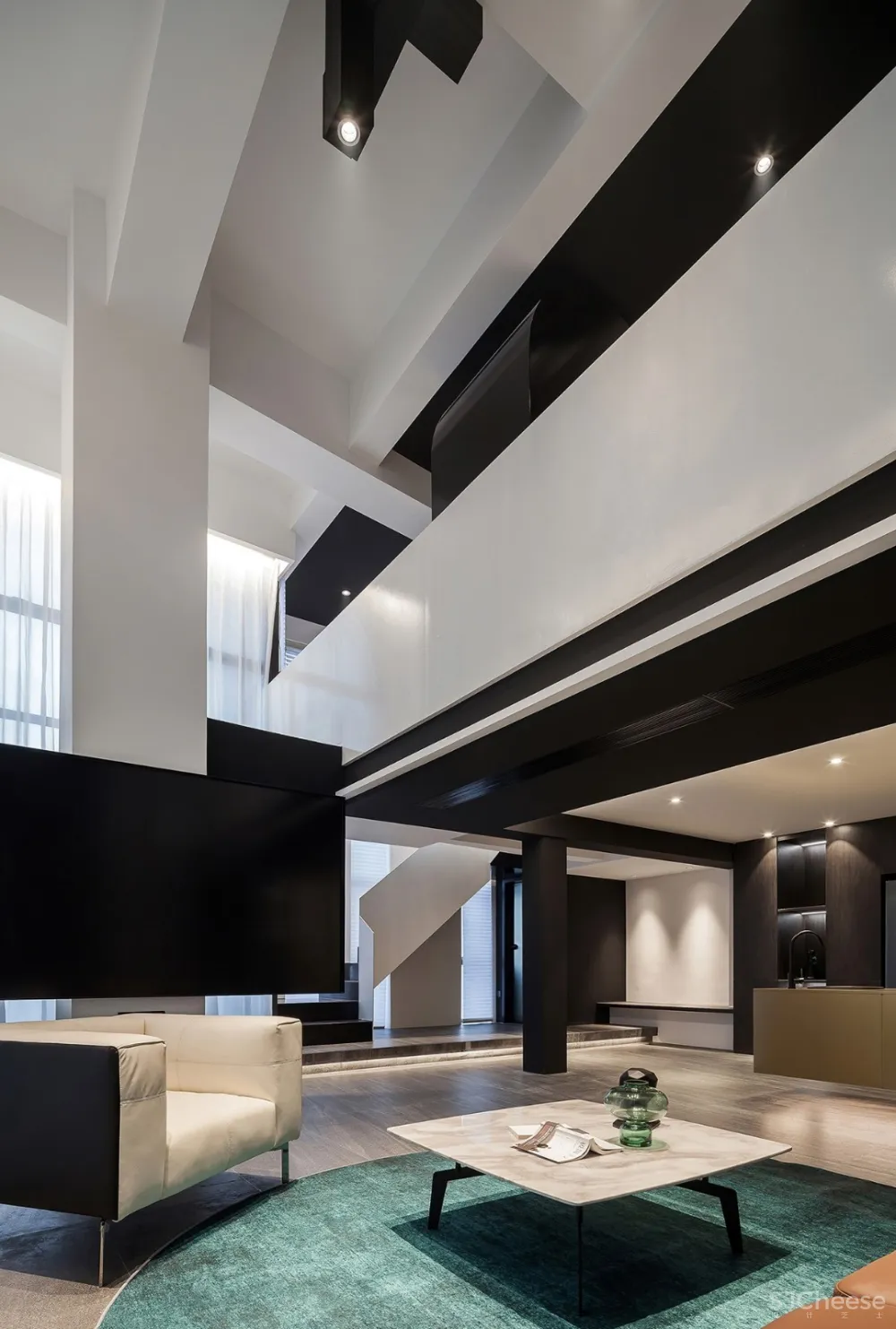 115㎡高级黑 奢华金精致住宅 上衍(莆田)室内设计空间